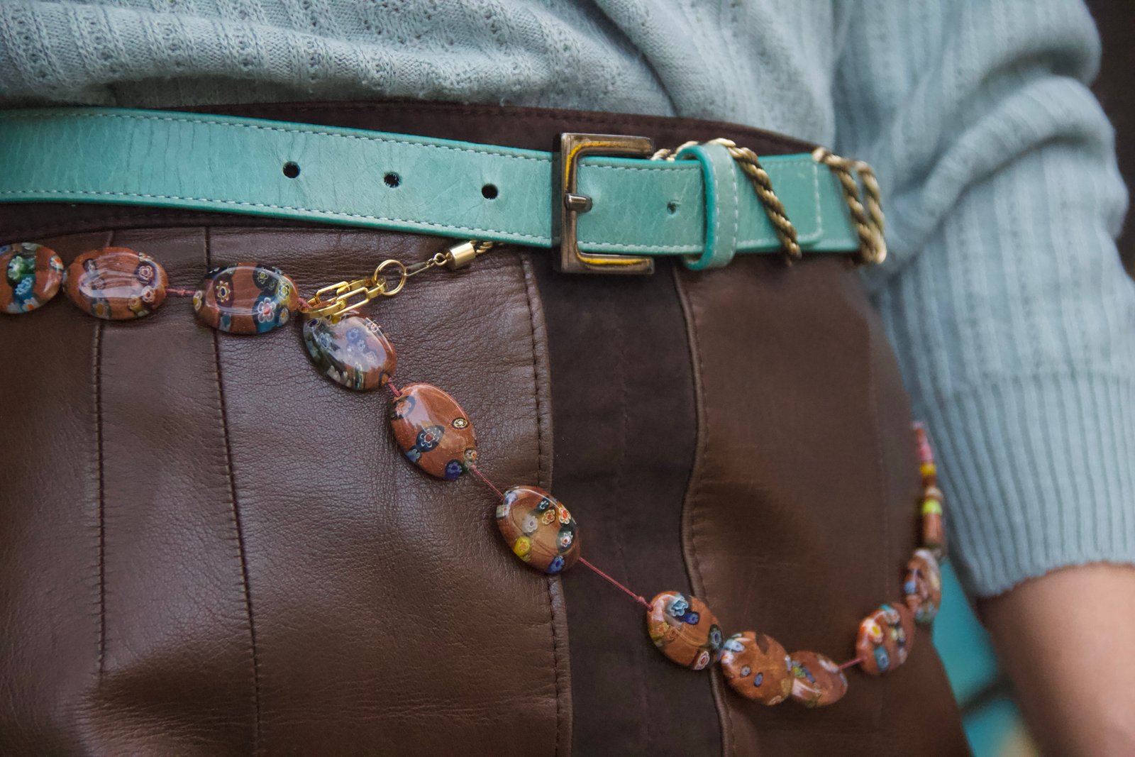 Ceinture vintage cuir
