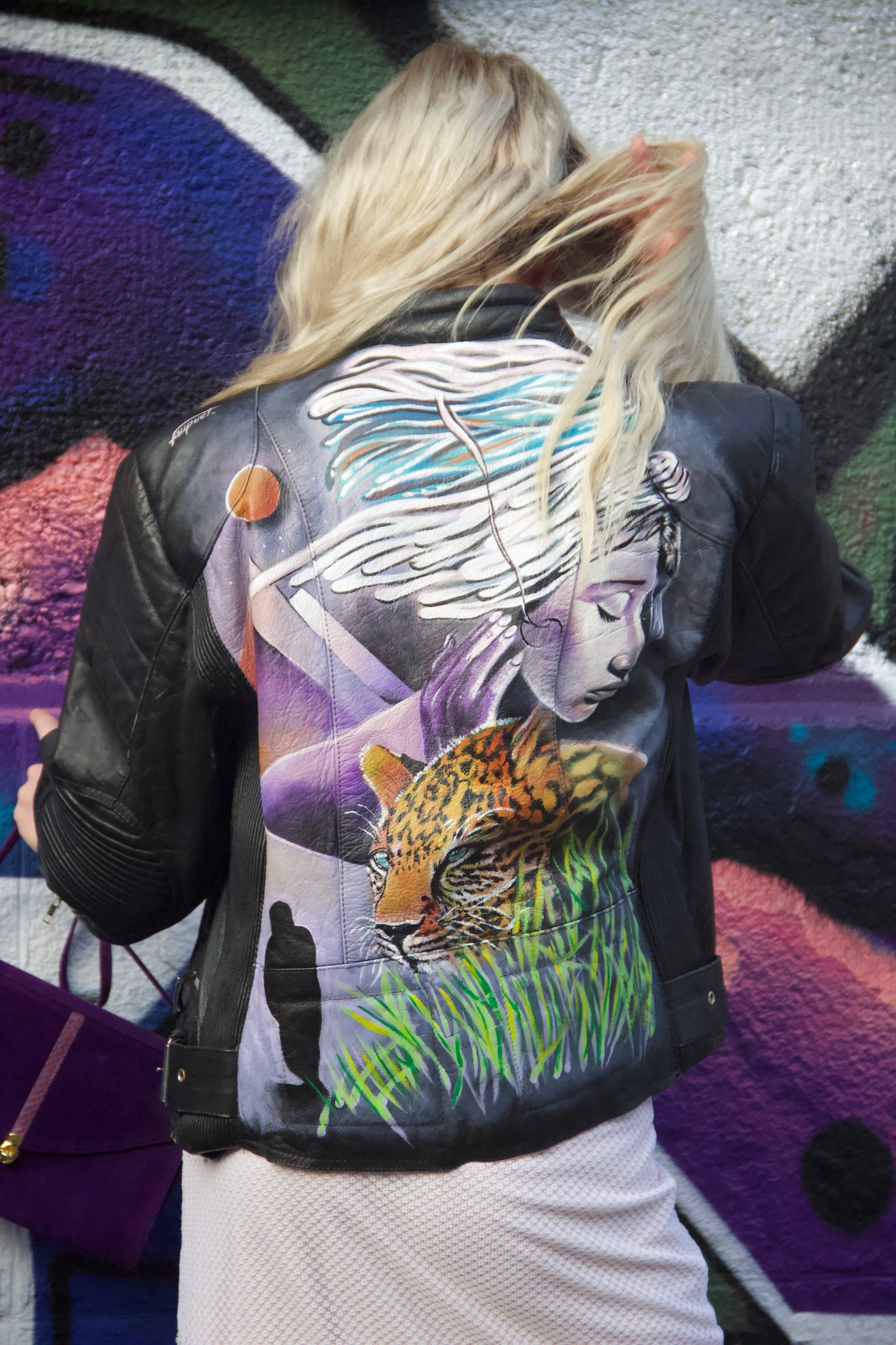 Veste vintage en cuir 90’s