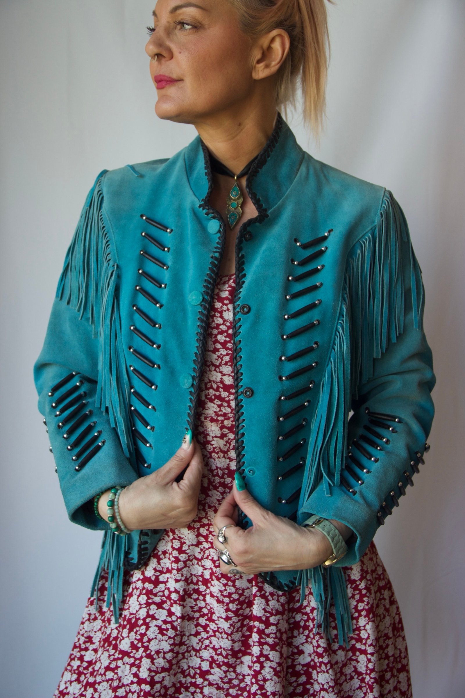 Veste vintage en cuir Last Rebel